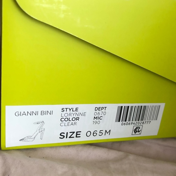 Gianni Bini Clear Rhinestone Studded Heels - Picture 9 of 12